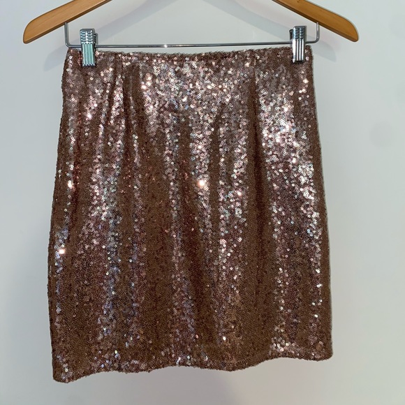 Esmara by Heidi Klum Rose Gold Sequin Skirt - Picture 2 of 3